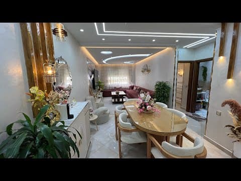 شقة للبيع طريق الرباط طنجة مجمع رياض السلام بالأثاث + باركي 🚖تيتري  الهاتف 0663129680 1