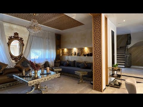 جمال يفوق الوصف و الخيال 😍 عندما تبدع الأيادي المغربية 🇲🇦 فيلا روعة للبيع في إقامة محروسة 🚧 1