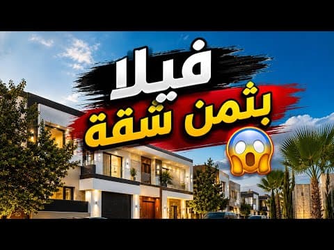 الله يرزقكم شي فيلا بحال هاذي 🤲صراحة تفجأت بي جودة البناء 🤯 1