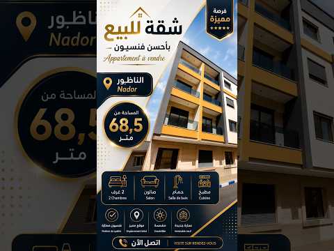 الجديد: شقق للبيع بتصميم عصري |  الناظور  #appartement #nador 1