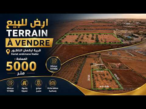 أرض محفظة للبيع 5000 متر –  قرية أركمان الناظور 🌿 #terrain #nador 1